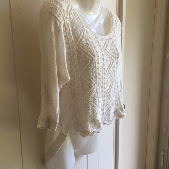 FINAL SALE - Double layer knit sweater - Picture 4 of 10